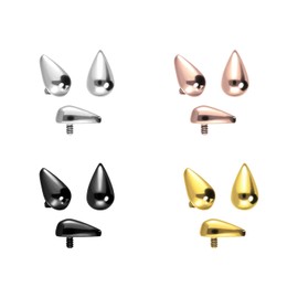 PIERCINGLINE Titanium Piercing Dermal Anchor Attachment Replacement Drops Choice of Colours