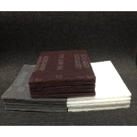 3M 7445/7447/7448 Scotch-Brite Sanding Pad,  Maroon, White, Grey (5 pc of Each)