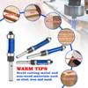 NICAVKIT 4Pcs Top and Bottom Bearing Flush Trim Router Bits
