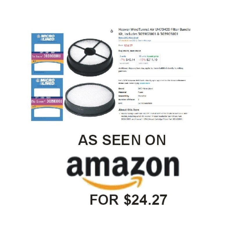 Hoover WindTunnel Air and Air Steerable HEPA and Primary Overstocked