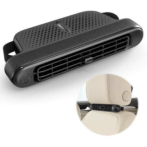 Longgaogao Car Seat Cooling Fan - 3-Speed Adjustable Dual Headrest