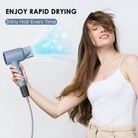 Diffuser Hair Dryer, Professional Ionic Blow Dryer with Diffuser for Curly Hair, 110000 RPM Brushless Motor High Speed Hairdryer Blowdryer for Women Men Home Salon Travel,Thermo-Control Low Noise