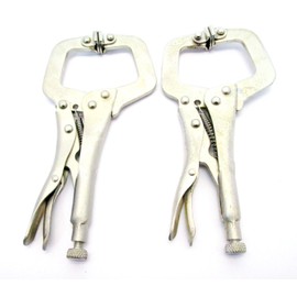 2pc 6" Mini Locking C-Clamp Plier Set Mole Grips/Welding Engineering WH020