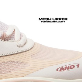 AND1 Revel Mid Men’s Basketball Shoes, Indoor or Outdoor Basketball Sneakers for Men or Women, Street or Court - Natural, 7.5 Medium