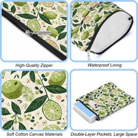 Book Sleeve Books Protector Books Pouch Book Lovers Gifts Bookish Gifts Waterproof Cover with Zipper for Lemon Printed Gift Bag for Women Teen Girl Friend Librarian Christmas Birthday