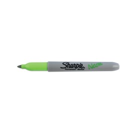 Sharpie Sharpie Neon Fine Point Permanent Marker, Open Stock, Green (1860447)