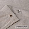 Flax linen like 240 GSM heavy stable shower curtain for
