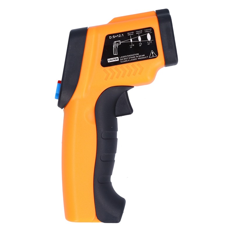 GM550 Infrared Thermometer Handheld Temperature Tester Digital NonContact Thermometer(Orange Yellow