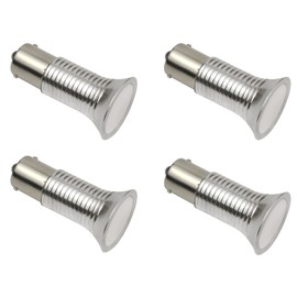 Makergroup 1383 1139 R12 Reading Lights RV LED Light Bulbs 1156 1141 BA15S Single Contact Bayonet Base for RV Camper Travel Trailer Motorhome Marine Boat Voltage 10-30VDC (4-Pack, Cool White)