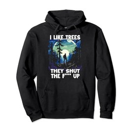Funny hiking T for nature lovers as hiking clothing Pullover Hoodie