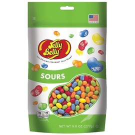 Jelly Belly 5 Sours Flavors Jelly Beans - 9.8 oz Resealable Stand Up Pouch