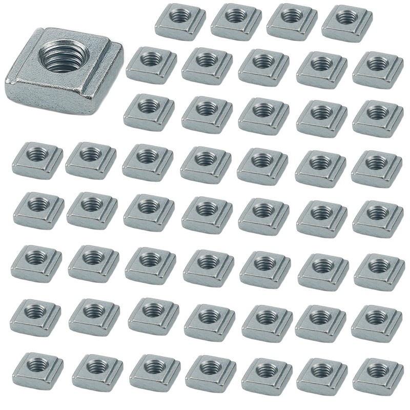 50x Nutensteine Nut 6 mit M5 Gewinde – kompatibel mit
