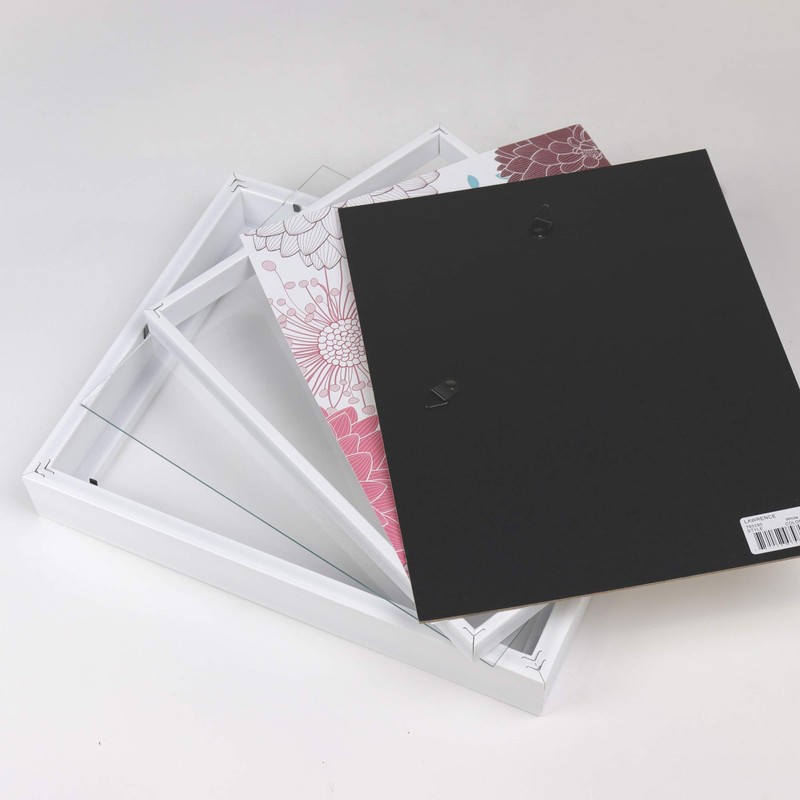 Lawrence Frames Shadow Box Frame, Polystyrene, White, 8 x 10