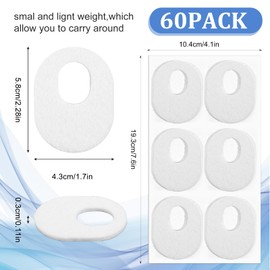 Wanmu 60 Stück Hornhautpolster, Selbstklebende Fußschutz Hornhaut Schutz Pads, Hühneraugenschutz Zur lindert Schmerzen Hühneraugen Blasen Fersenreibungen für Männer Frauen (Weiß)