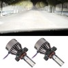 2PCS 60W White Light Car LED Integrated Headlights SuperSpotlight Built