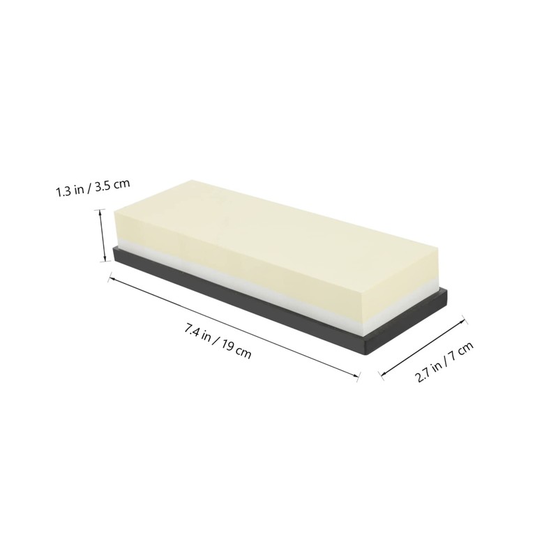 Operitacx Grit Double Sided Whetstone Rectangular Portable Sharpening Stone Tool