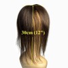 Real Human Hair Toppers Clip in Bangs Fringe Hair Volume