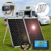 DUOERLAN 300W 12V Mono Foldable Solar Panel Suitcase w/30A Controller