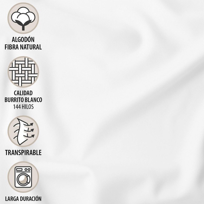 Burrito Blanco Fitted Sheet A8 | Fitted Sheet 100% Cotton