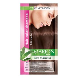 Marion Hair Dye Shampoo Bag Semi-Permanent Colour 4 to 8 Washes with Aloe and Keratin