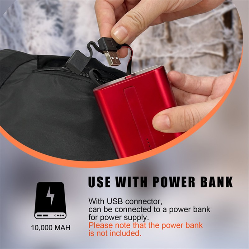 Outdoor Temperature Adjustable Heated Hand Muff USB Rechargeable Hand Warmer