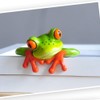 STOBOK 1pcs Computer Decor Frog Lovely Resin 3D Creative Craft
