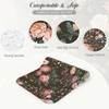 SHUCHING Black Bath Mat for Tub Non Slip-40x16 Inch, Wildflower