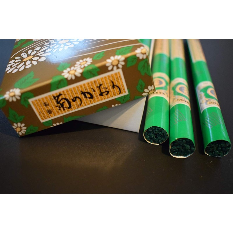 Awaji Baikaodo Long Incense Incense Incense, Chrysanthemum Kaori, 10 Pack,