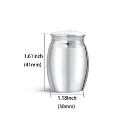 LSxAB Memorial Urn for Ashes Adult Small Cremation Funeral Share Mini Urns I'll Hold You in My Heart Until I Hold You in Heaven
