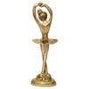 Purpledip Brass Statue Ballet Dancing Girl: Ballerina In Dance Pose