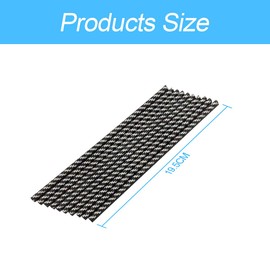 CGEAMDY Pack of 20 Car Air Vent Decoration, Car Styling Ventilation Grille Trim, Car Accessories Interior, Multicoloured Decorative Strips for Ventilation Slots (Carbon Fibre)