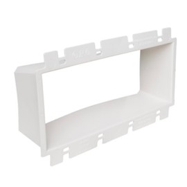 Electrical Box Extender 4 Gang Extension Ring Up to 1 1/2" Flush Extension Ring Plastic (1 Pack)