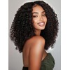 KLAIYI Curly Bye Bye Knots Glueless Wig Human Hair Pre