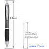 Libetui Pack of 10 Ergonomic Ballpoint Pens Blue Writing Non-Slip