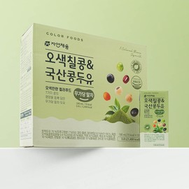 Five-colored black soybean domestic soybean milk, unsweetened matcha 190mLX20 pack 1. Unsweetened matcha 190mLX20 pack / 오색칠콩 국산콩두유 무가당 말차 190mLX20팩 1. 무가당 말차 190mLX20팩