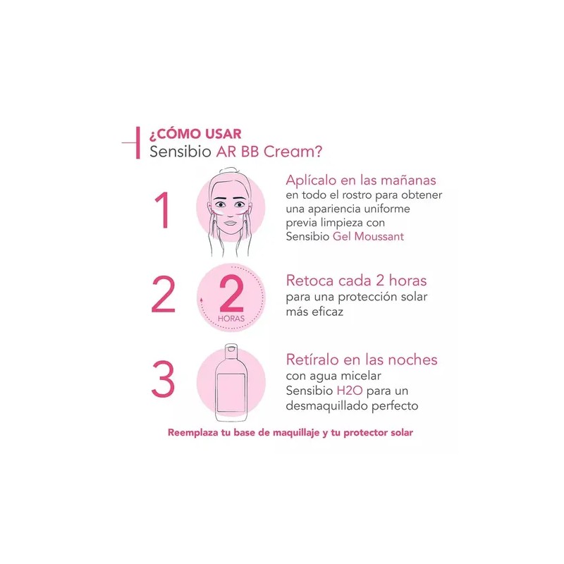 Crema Bioderma Sensibio Ar Bb Cream Pieles Rosaceas 40ml