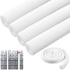 Pangda 4 Pcs 6 ft Pipe Insulation Foam Tube Heat