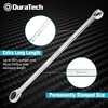 DURATECH Extra Long Ratcheting Wrench Set, Double Box End Wrench