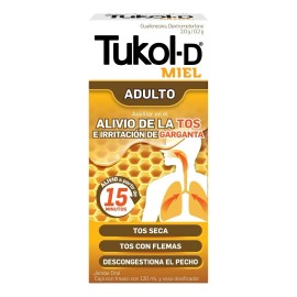Tukol-d Adulto Jarabe Para La Tos. Sabor Miel, 120ml.