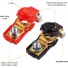 Nartoup 2 Car Battery terminal Connector Top Post Positive Negative