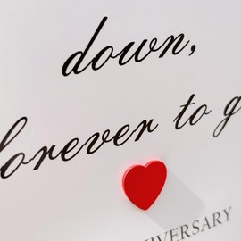 Special One Year Anniversary Card for Him Her, Happy First Anniversary Card for Lover, 1st Wedding Love Anniversary Card to BF GF, with Envelope