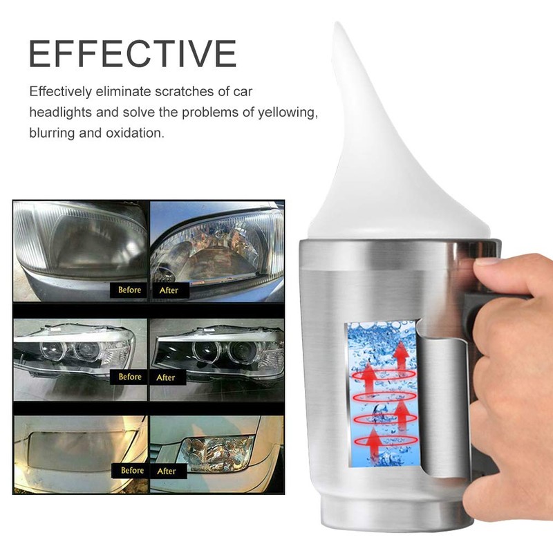 QKDS Atomizing Cup Car Headlight Lens Repair Tool Restoration Auto