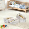 6 Pack Plastic Storage Baskets with Handles,Stackable Organizer Bins for
