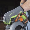 Flexzilla GC240L Crinkle Latex Dip, Gray/ZillaGreen, L Garden Gloves