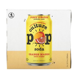 Culture Pop Soda Orange Mango Chili & Lime Sparkling Soda 4pk, 12 FZ