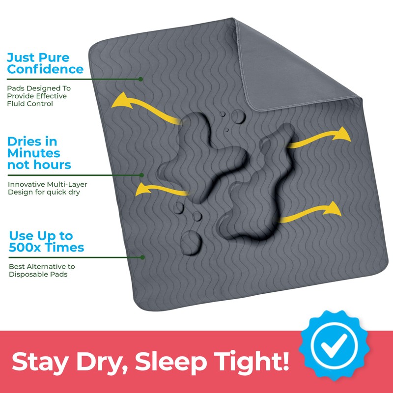 Utopia Bedding Washable Underpads 34" x 52" (Pack of 4),