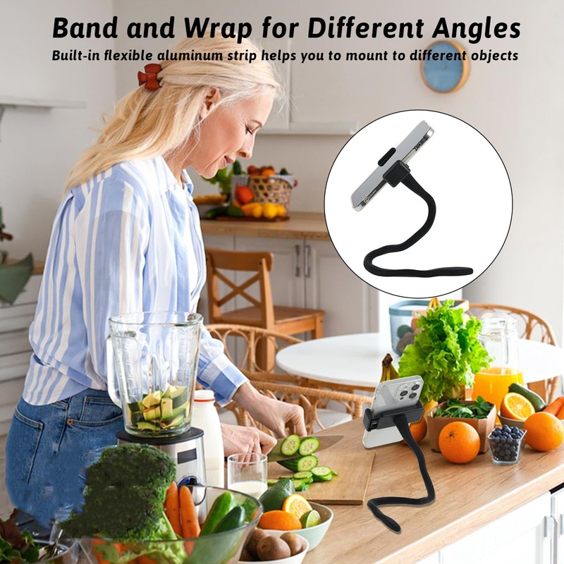 Stroller Phone Holder, Portable Flexible Cell Phone Holder Stand with