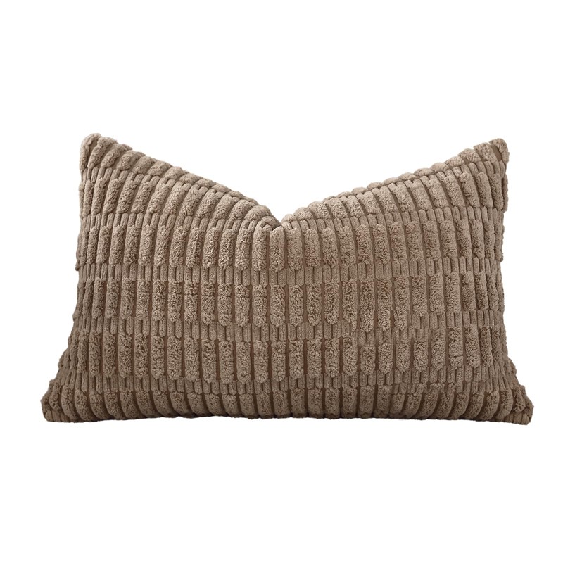 OTOSTAR Corduroy Decorative Throw Pillow Covers 16x24 Inch Super Soft