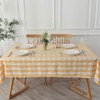 maxmill Square Checkered Tablecloth Water Resistance Antiwrinkle Spillproof Heavy Weight