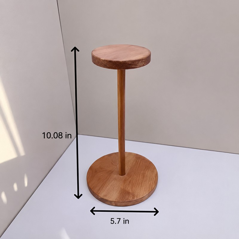 Wood Hat Display Stand for Storage – Rustic Multi-Use Holder